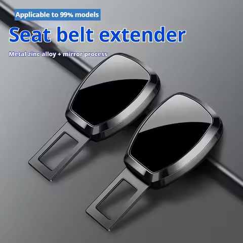 Car seat belt extender Mirror metal extender One-button adjustable and fixed safety belt extender ca