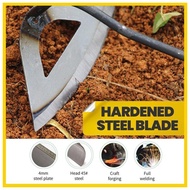 Cangkul Rumput Cok Besi Merumput Berkebun Gardening Hollow Hoe Tools All Steel Hardened Handheld Weeding Gemburkan Tanah