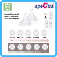 Spectra Teats​ Wide Neck Teats​ for Spectra​ bottle and​ other​, Spectra​ nipple​ Spectra breast pump (1 pack = 2 pcs)