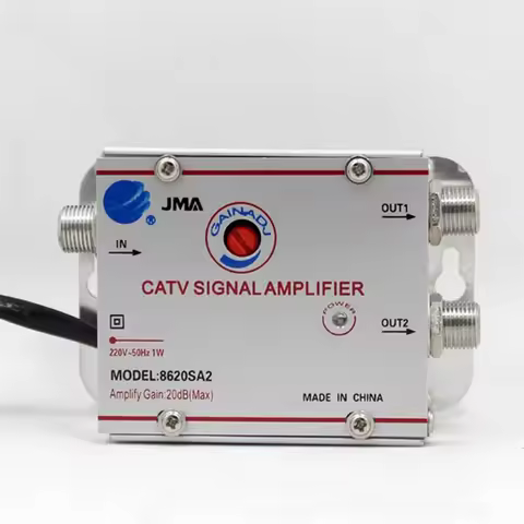 New 2/3 Way 20db CATV TV Antenna Signal Amplifier Booster Splitter US plug AMP Splitter Home TV Equi
