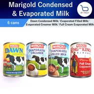 (Bundle of 6) Marigold Dawn Condensed Milk/ Evaporated Filled Milk/  Evaporated Creamer Milk/ Full C