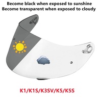 【ReadyStock】Helmet Photochromic Visor Shield for AGV SHOEI K1/K3SV/K5 X14/Z7/Z8/X15/NXR2/CWR1/RF1200
