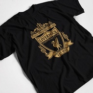 Gold T-Shirt Trend Sliver reflective Club Liverpool FC Combed 24s Unisex Moto street style t-shirt