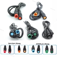 Waterproof 9mm M8 2 3 4 5 6 core Pin male to female Ebike Sensor Cable M/F Speed extend connector El