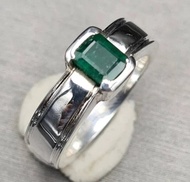 Natural Emerald Ring Unheated Untreated Green Emerald Ring Afghanistan Emerald