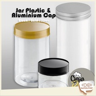 [DC] Balang Kedap Udara Black Silver Gold Pelbagai Size Plastic Jar Aluminium Cap BP1003 BP0303 Lids
