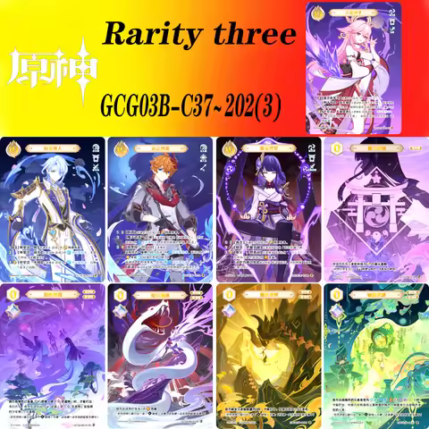 Flash soul Vol.3 Rarity three 38~202 series Genshin Impact Lisa Minci Collection card toys Christmas