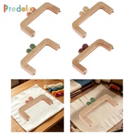 [Predolo] DIY Bag Frame Wood Handle for Purse Making Supplies Easy Installation Accessory for Croche