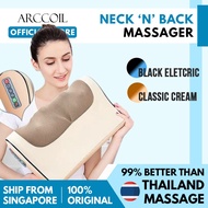 Arccoil Electric Massage Pillow Car Home Use Shiatsu Kneading Massager Cushion with Heating for Neck Body