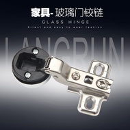 Glass Hinge Accessories with Lid Glass Showcase Door Cabinet Door Dedicated Hinge Hardware Accessori