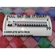 DB Box 18 way (Full Set) Maxguard or WYNEX Full Set DB Box with MCB ELCB Main Switch MCB Box Kotak S