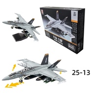 1:72 Creative Military Series Building Blocks US F-18 Super Hornet Attack Aircraft Model Fighter Jet