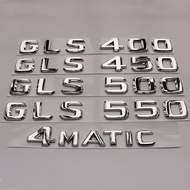 Mercedes-Benz Wordmark GLS-Class GLS400 GLS500 GLS550 580 4MATIC Modified Car Logo Rear Tail Logo St