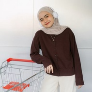 Yeppuoutfit x Maryamnurul - Yujin Cardigan Deep Brown