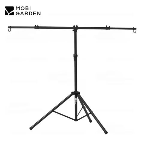 MOBI GARDEN Triangular Base Bracket Outdoor Camping Projection Screen Bracket Retractable Aluminum A