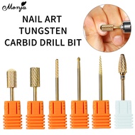 Monja Tungsten Steel Nail Drill Bit For Electric Cuticle Clean Rotary Nail Grinding Head Accessories