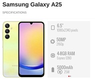 Used Samsung Galaxy A25 5G(6.5) || 8GB+256GB || Samsung Malaysia Set