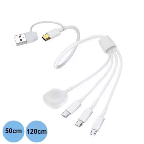 For iWatch & Phone Multi Charging Cable for iPhone 15 14 Type C/Android Wireless Charging for Apple 