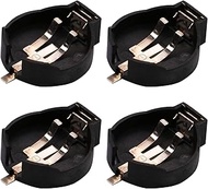 Fielect 4Pcs CR/LIR2450 Horizontal Coin Button Battery Holder Container Case