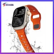 Soft Silicone Strap For Apple Watch Ultra 3/2 Series 11/10/9/8/7/6/5/4 SE 3 38mm 40mm 42mm 44mm 45mm