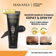 Hanasui Naturgo Black Peel Off Mask Tube - Masker Hitam Angkat Komedo & Sel Kulit Mati Bersih, Halus