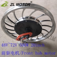 20inch 36V 500W electric bike motor/ disk brake front 48V hub motor /20inch whole wheel motor e-bike