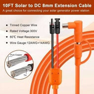 To 1 Abca-Solar DC 8Mm Charge Extension Cable 10Ft,12Awg+14Awg Solar With Panel Connector 45 10Ft,