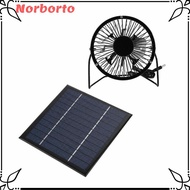 NORBORTO  Panel Fan, Monocrystalline Silicon USB Output Cooling Fan, Portable 5W 6V USB Fan Kit Shed