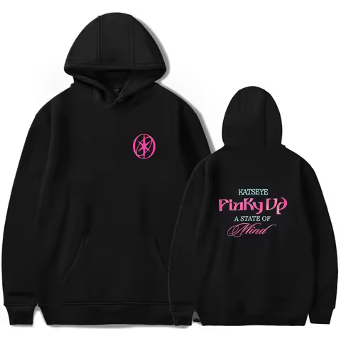 Katseye Pinky Up Hoodie New Album Hoodie 2026 Merch Long Sleeve Unisex Pullover Clothing Sweatshirt