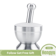 Hengyu Kitchen Tool Durable Hand Mortar Pestle Set For Grinding Herbs Garli HD