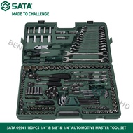 SATA 09941 160PCS 1/4'' & 3/8'' & 1/4'' AUTOMOTIVE MASTER TOOL SET / RATCHET AND SOCKET SET / SPANNE