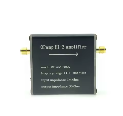 NEW Hi-Z Amplifier RF AMP 06A 1Hz-300MHZ 50 Ohm High Impedance Amplifier