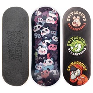 SPITBOARDS 34mm Fingerboard Deck - Real Wood (5-Layers) Classic Popsicle Street Shape - Size: 34 x 9