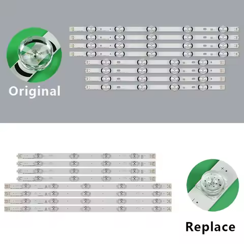8pcs LED strip 6916L-1715A 6916L-1716A 6916L-1948A 1949A For 47'' TV LC470DUH LC470DUE 47LB5800 47LB