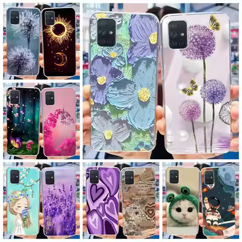 For Samsung Galaxy A51 A71 4G Case Stylish Painted Cover Soft Silicone Phone Case For Samsung Galaxy