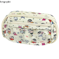 Túi đựng bút BEYONDAY Bút chì chống bụi bẩn Crayon Shin-chan Túi lưu trữ dung tích lớn nhiều lớp đa 