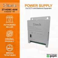 Zitech 8 Channel CCTV Power Supply ZT-HD8C-60W 12V with 60W Power Supply