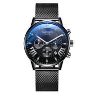 Top Men Watches Luxury Famous Brand Men Stainless Steel Mesh Calendar Automatic Watch Men Business Luminous Seiko Watch Relogio Masculino