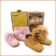 【吉米.tw】 TIMBERLAND 天伯嵐 粉色 黃色 帽子 嬰幼兒 嬰兒帽 學步鞋靴 12CM 禮品組 AUG go