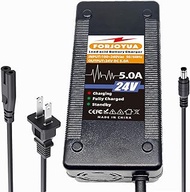 FORJOYUA 24V 5A Lead-Acid Battery Charger for 24V 27.6V Lead-Acid Battery Pack with DC5.5 * 2.1mm/DC