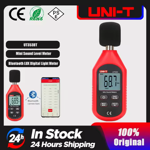 UNI-T UT383/BT Illuminometer Light Meter UT363/BT Anemometer UT353/BT Sound Meter UT333/BT Temperatu