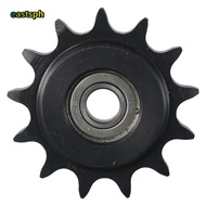 EASTSPH Chain Idler Sprocket, 13 Tooth 10mm Bore 1/2" Pitch Convex Idler Gear, Black Oxide  C45 Carb