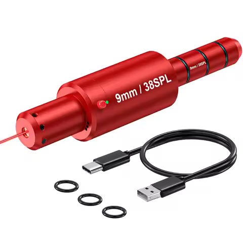 9MM 38SPL multifunctional magnetic red green light trainer, dual-purpose for training and calibratio