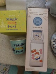 迪士尼 Magic Run Fest 冰雪奇緣碗 + Ahirunopekkle 水瓶