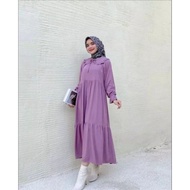 Hots MIDI DRES POLOS BAJU PEREMPUAN MODEL DRES GAMIS MIDI REINA DRES