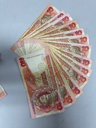 Duit Lama/Old Banknote Malaysia RM10 Jaafar Siri 6th Original Malaysia Money