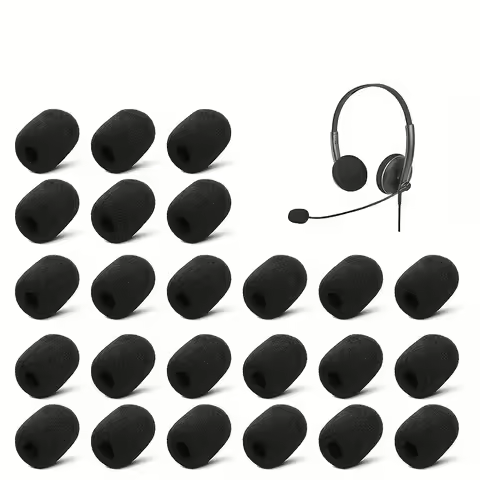 66 pcs Foam Mic Windshields, Wind Noise Reduction, Daily Studio Recording Lavalier Lapel Mic, Dust P