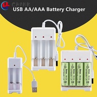 CHINK AA / AAA Battery Charger Independent 2/4 Slot Rechargeable USB Output