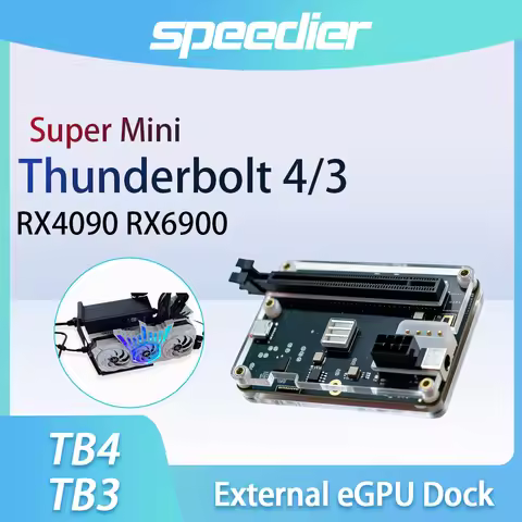 Thunderbolt 4 3 eGPU Dock External GPU Docking Station to PCIe Graphics Card Support RX4090 RX6900 f