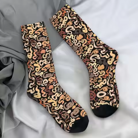 Couple Socks Ball Python Morph Snake Stockings Winter Casual Comfortable Socks Graphic Cycling Anti 